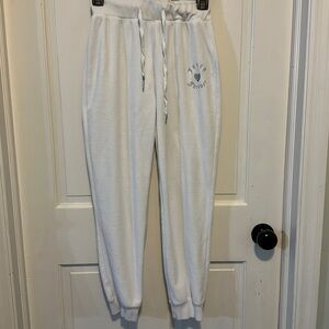 Juicy couture x forever 21 velour sweat pants with silver metallic size XS